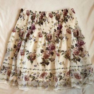 floral skirt